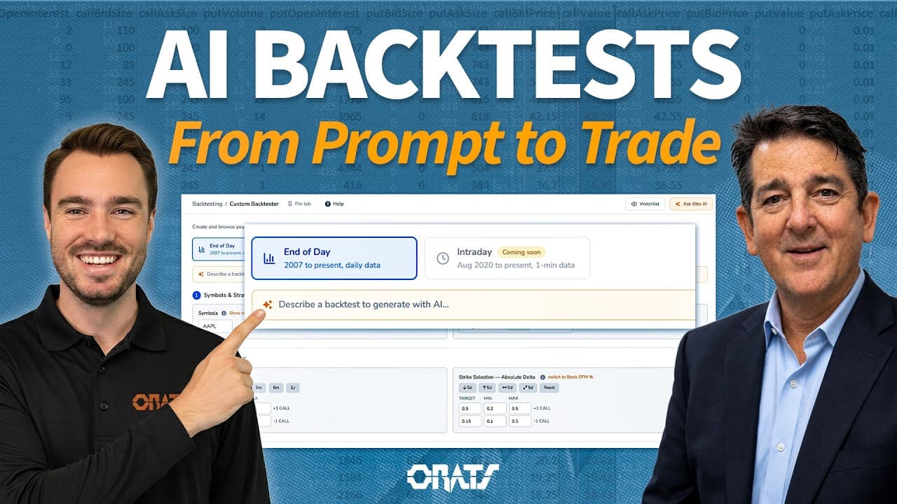 Customizing Your Options Backtests With AI | Driven By Data Ep. 132