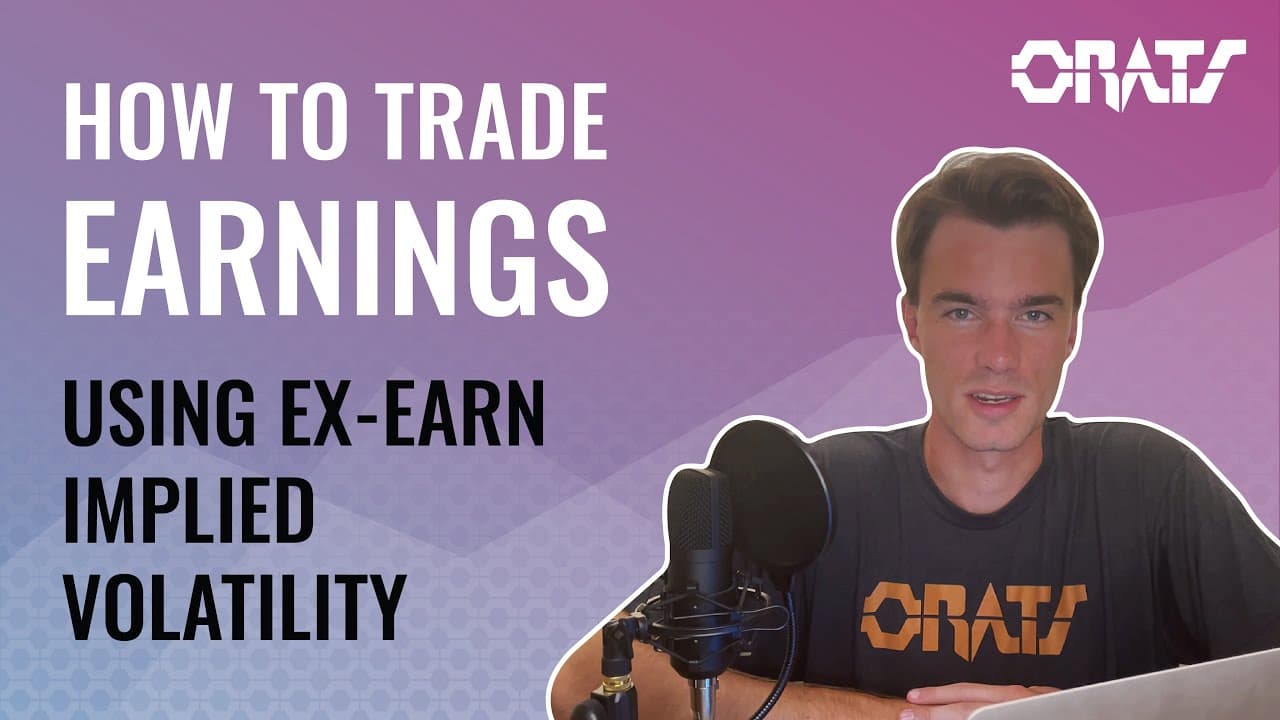 Earnings Season: Options Trading Using ORATS Earn Move Report and Ex-Earnings Implied Volatility