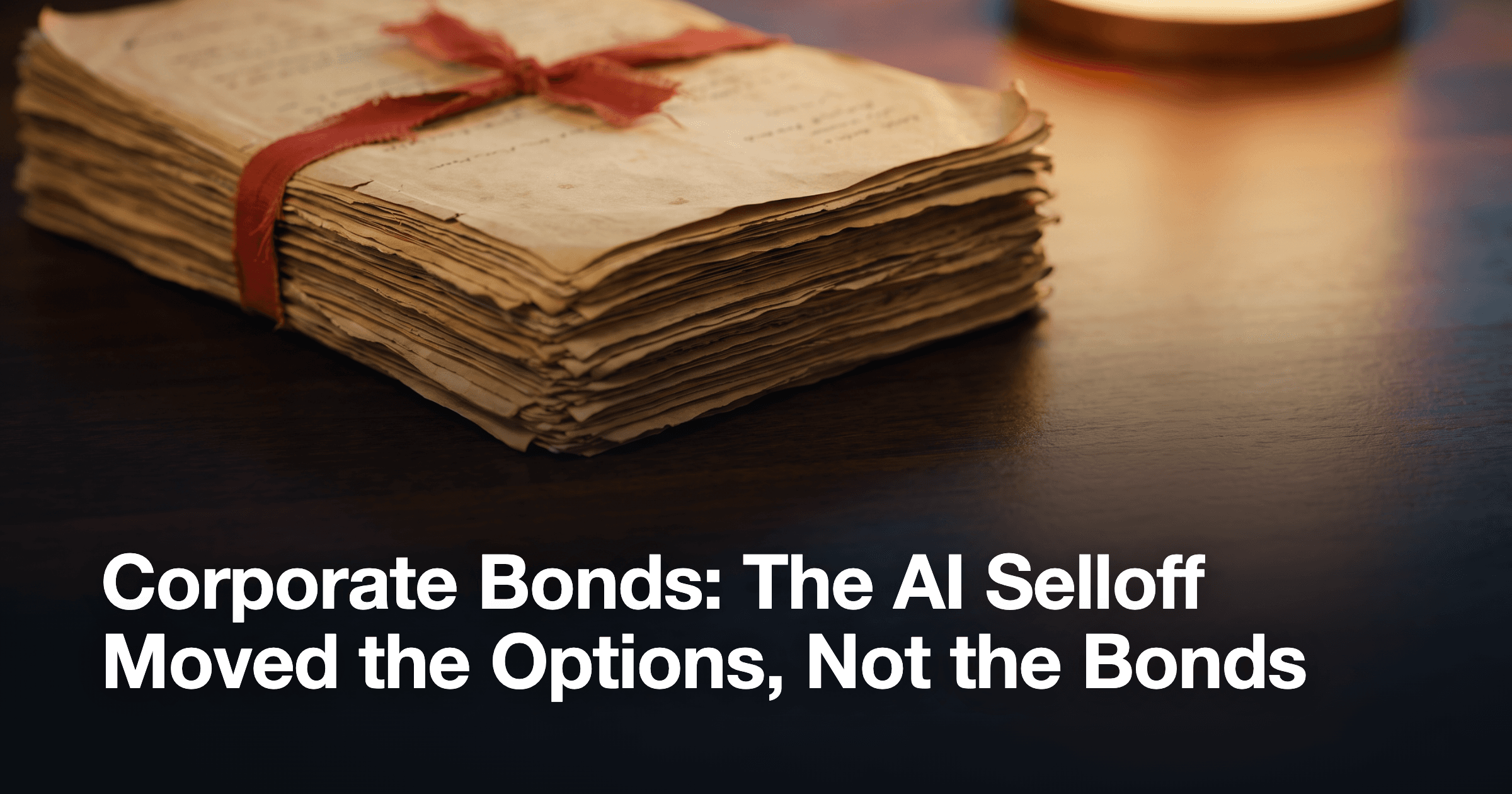 Corporate Bonds: The AI Selloff Moved the Options, Not the Bonds