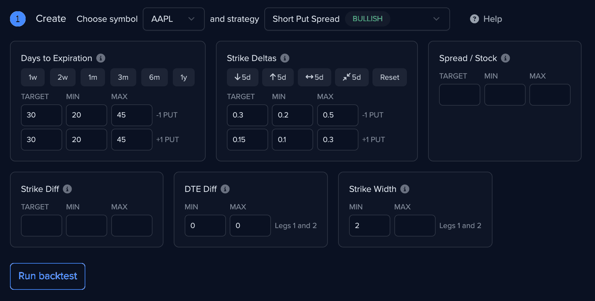 Custom backtester create