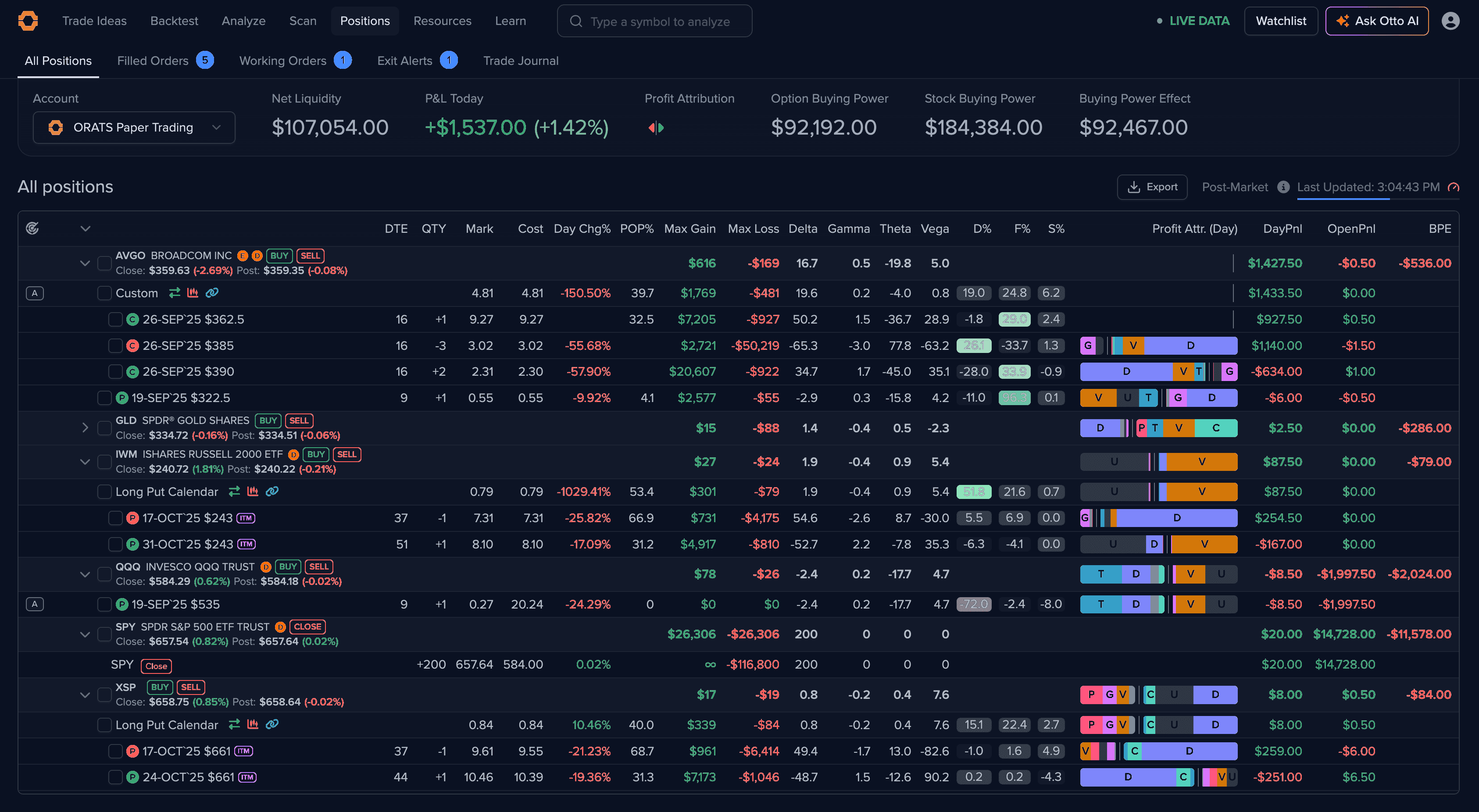 Paper trading