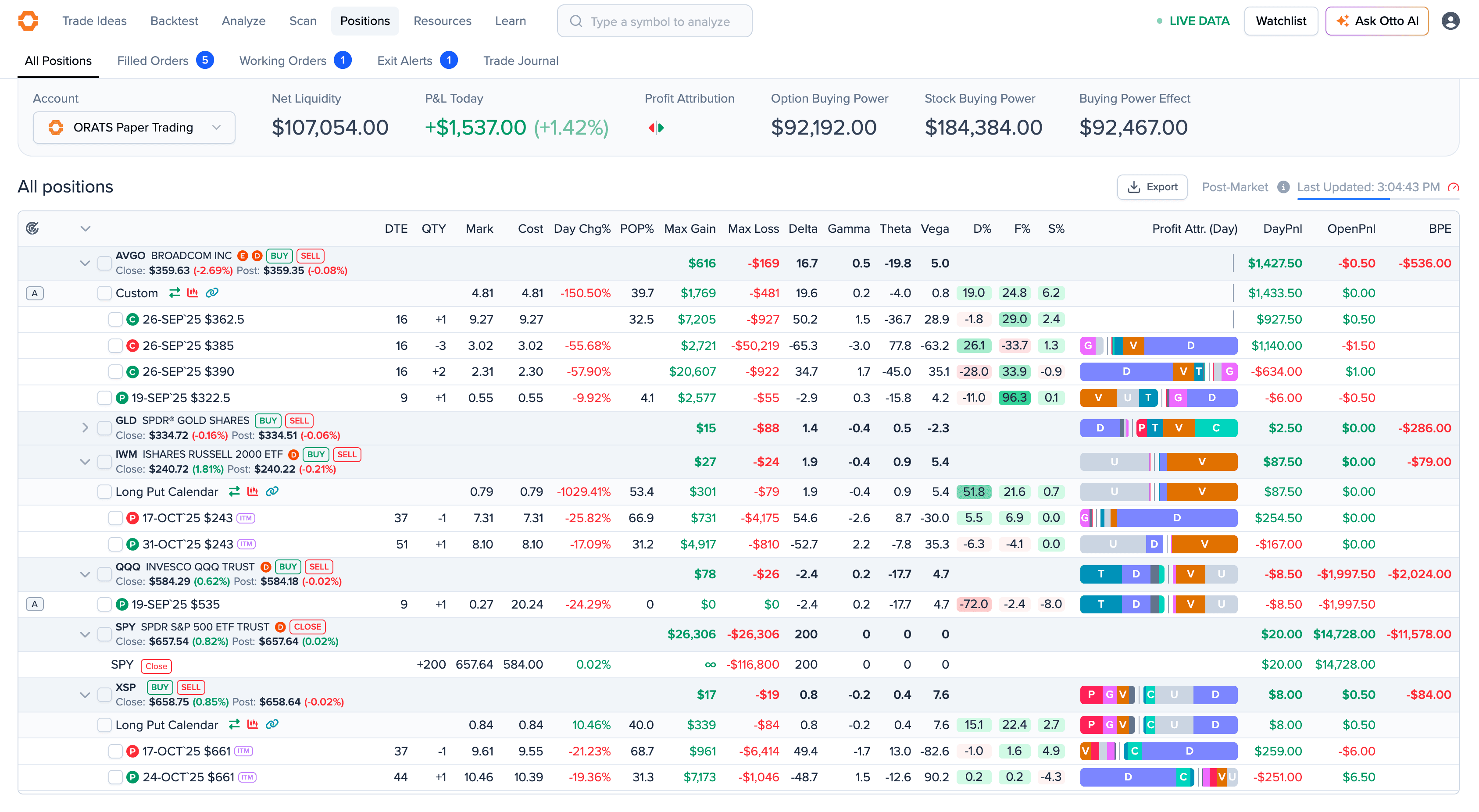 Paper trading